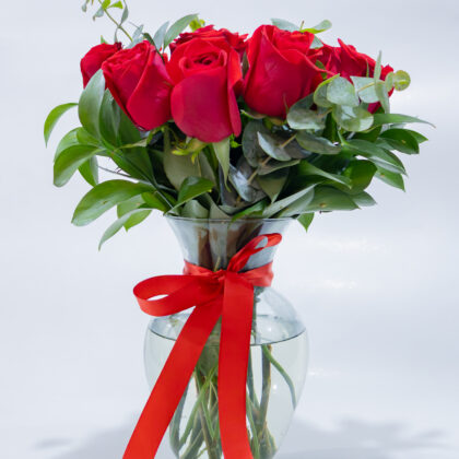 Vase of 12 Roses